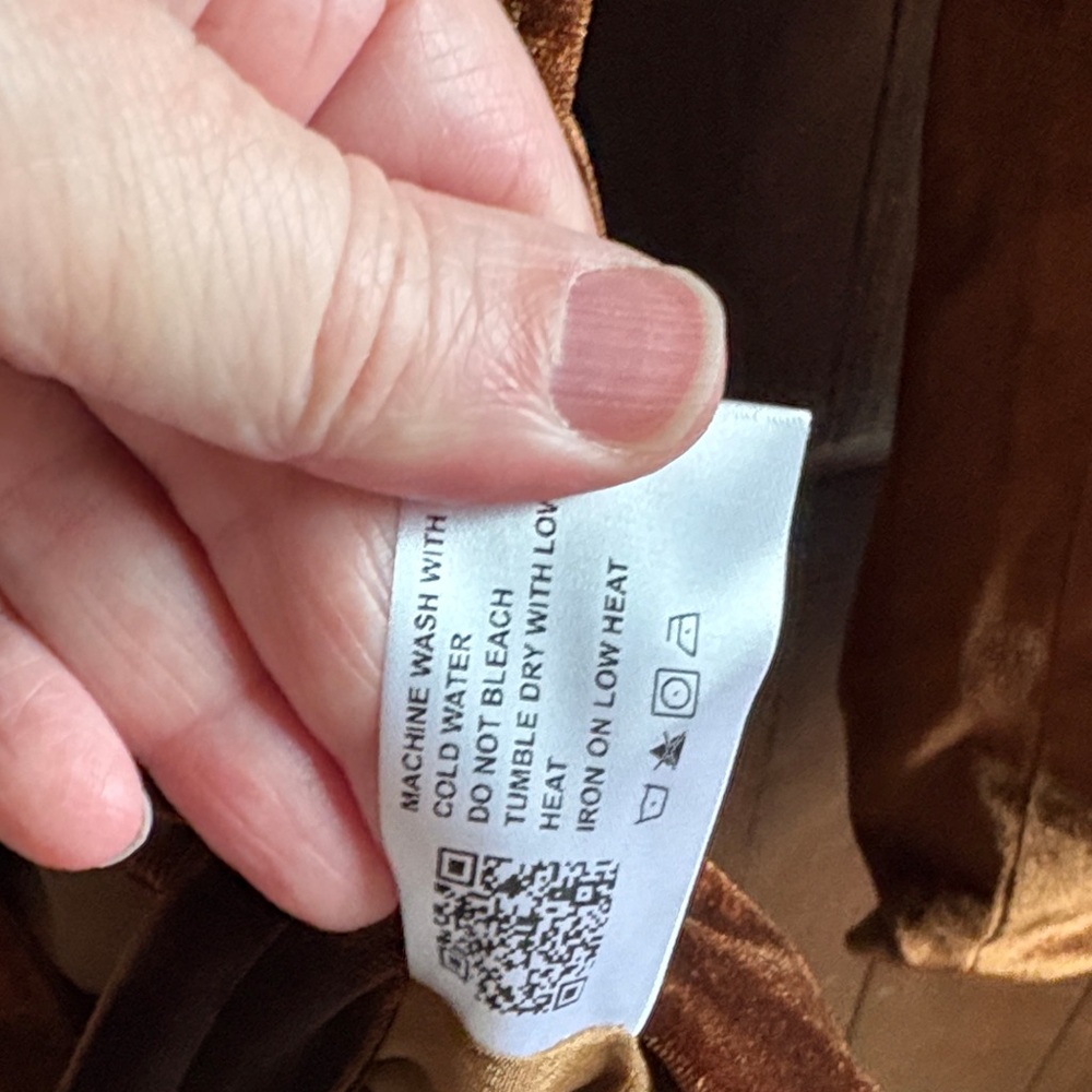 Brown Faux Velvet Women's Blazer - Picture 11 of 12